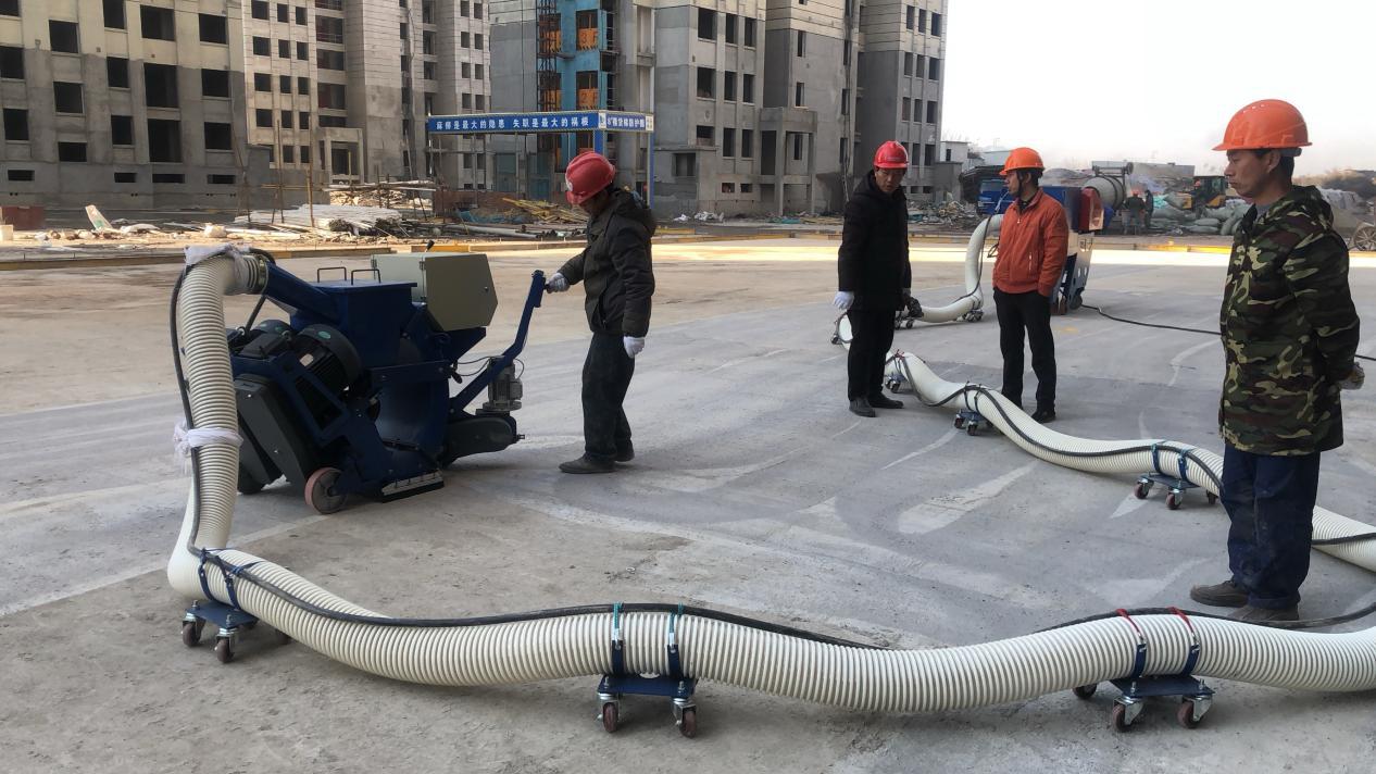 豫工550拋丸機(jī)施工